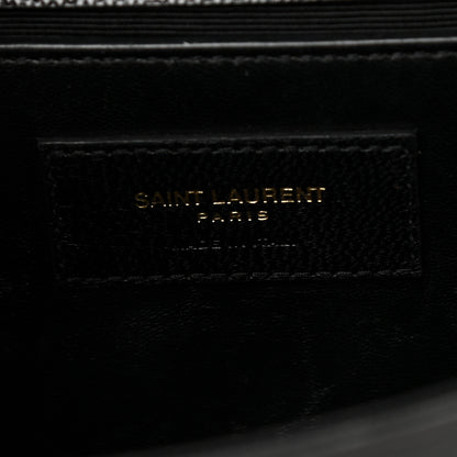 Saint Laurent Grain De Poudre Small Monogram Kate Satchel Black 6 of 14