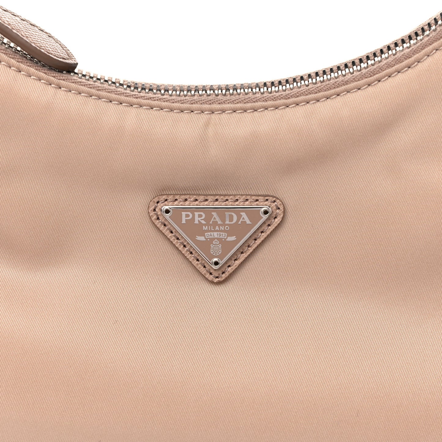 Re-Nylon Saffiano Mini Re-Edition 2005 Bag Cammeo