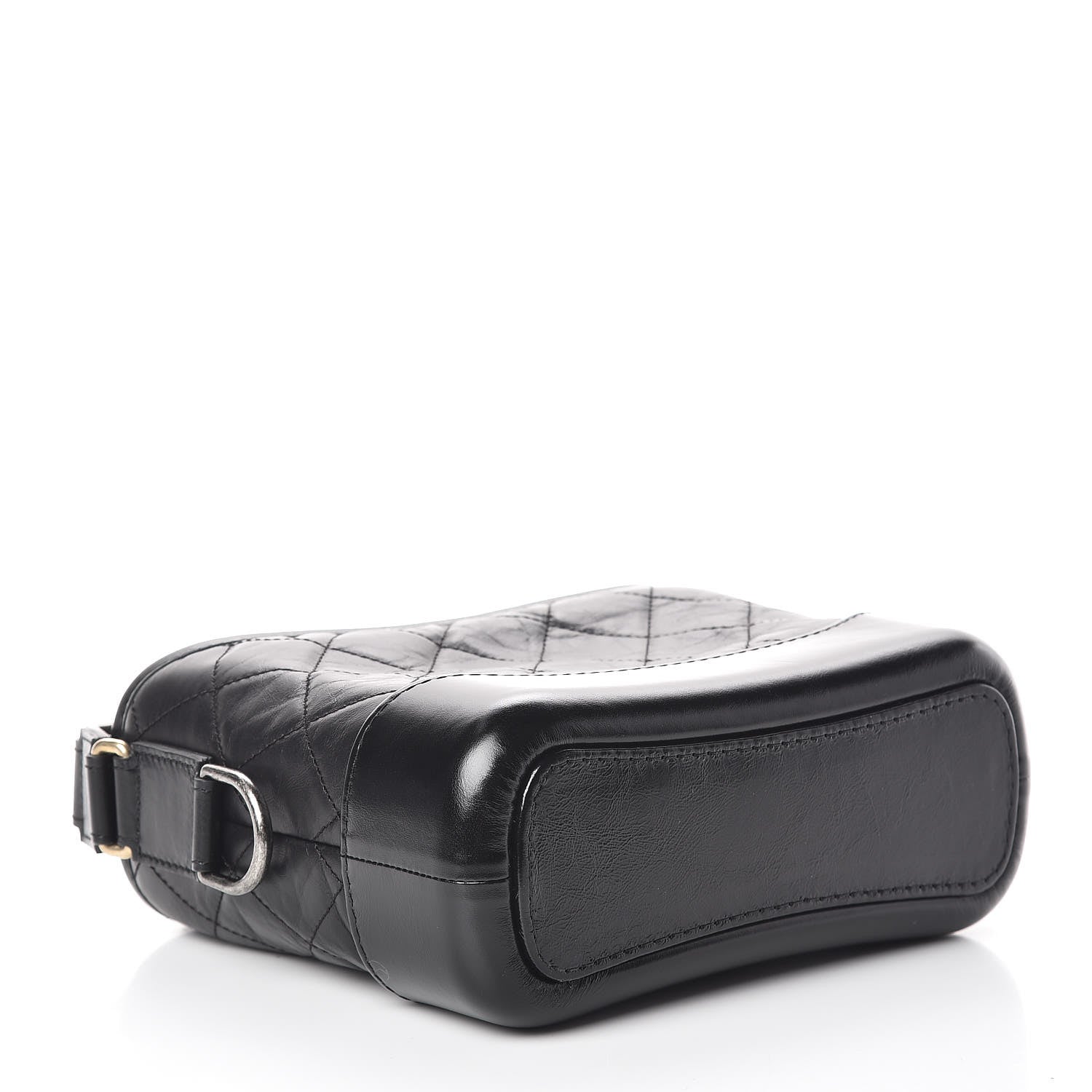 Chanel Aged Calfskin Quilted Small Gabrielle Hobo Black 4 of 10