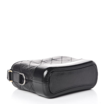 Chanel Aged Calfskin Quilted Small Gabrielle Hobo Black 4 of 10