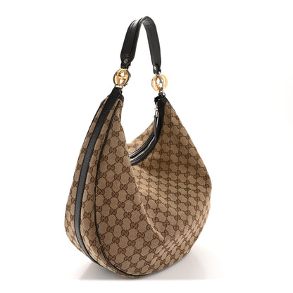 Gucci Monogram Large GG Twins Hobo Dark Brown 3 of 14
