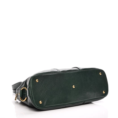 Saint Laurent Calfskin Large Muse Green 4 of 10