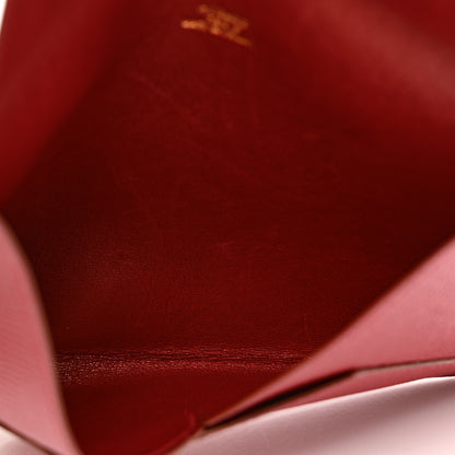 Hermes Epsom Large Envelope Clutch Rouge Garance 6 of 6
