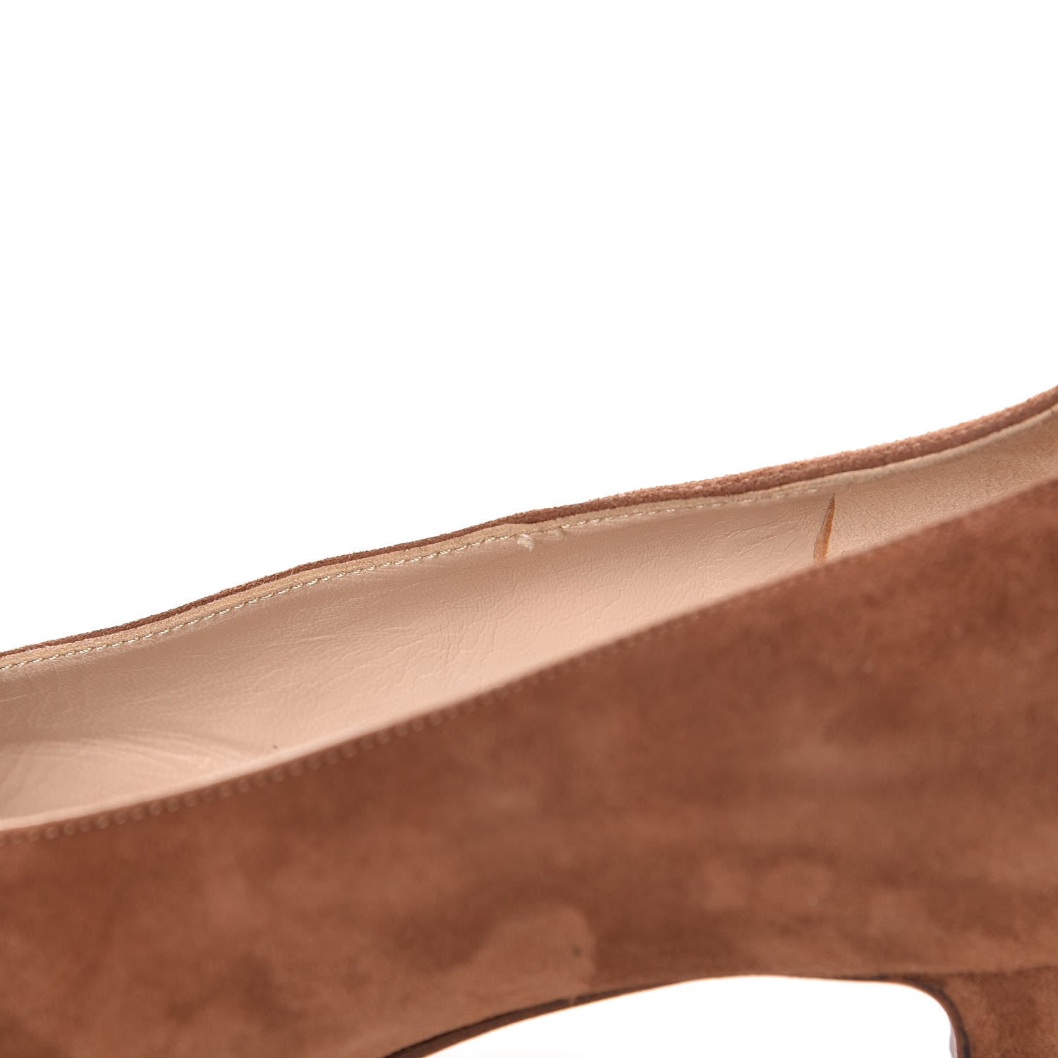Chanel Suede CC Cap Toe Pumps 35.5 Brown 11 of 13
