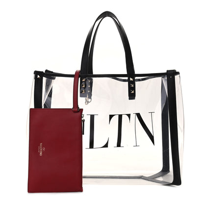 Valentino Garavani Plexy VLTN Shopping Bag Transparent 1 of 14