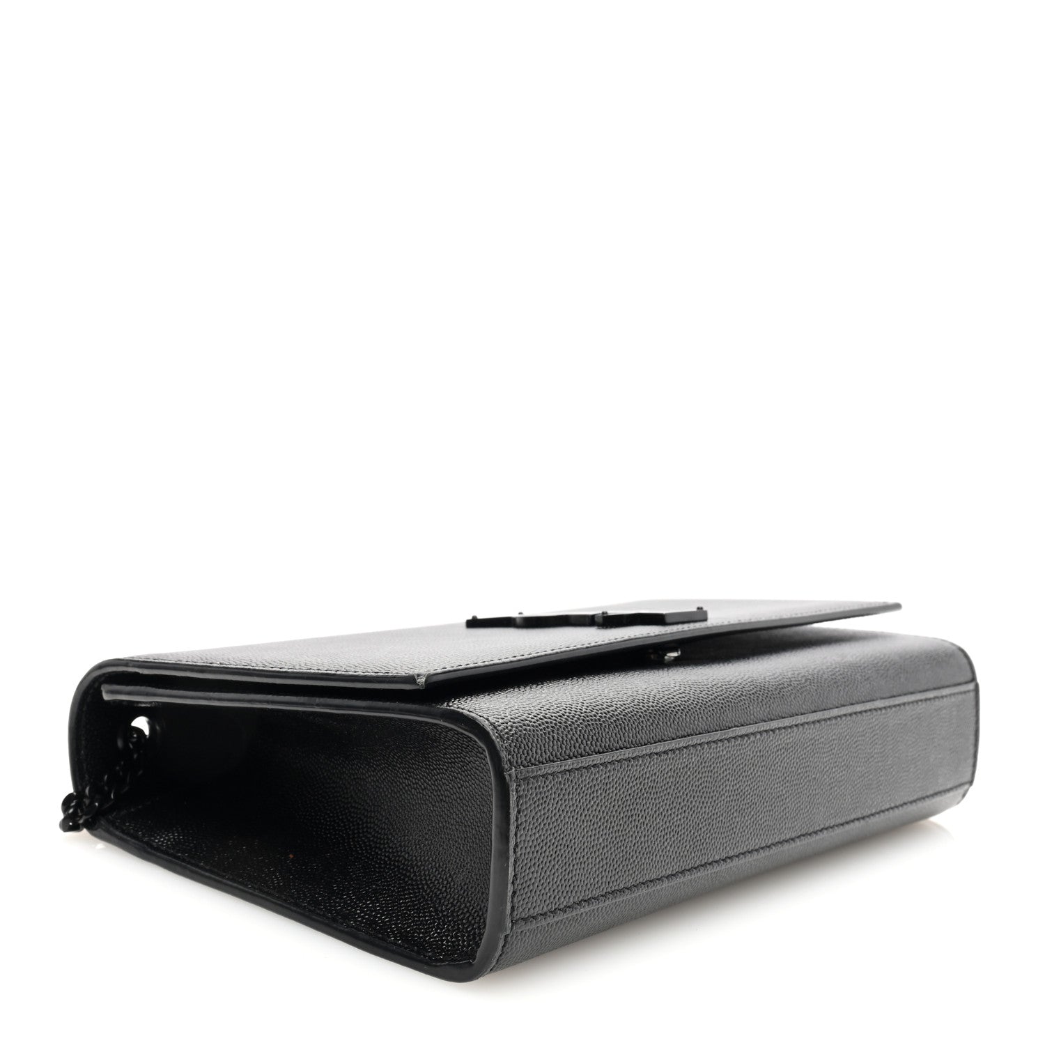 Saint Laurent Grain De Poudre Medium Classic Monogram Monochrome Kate Satchel Black 4 of 10
