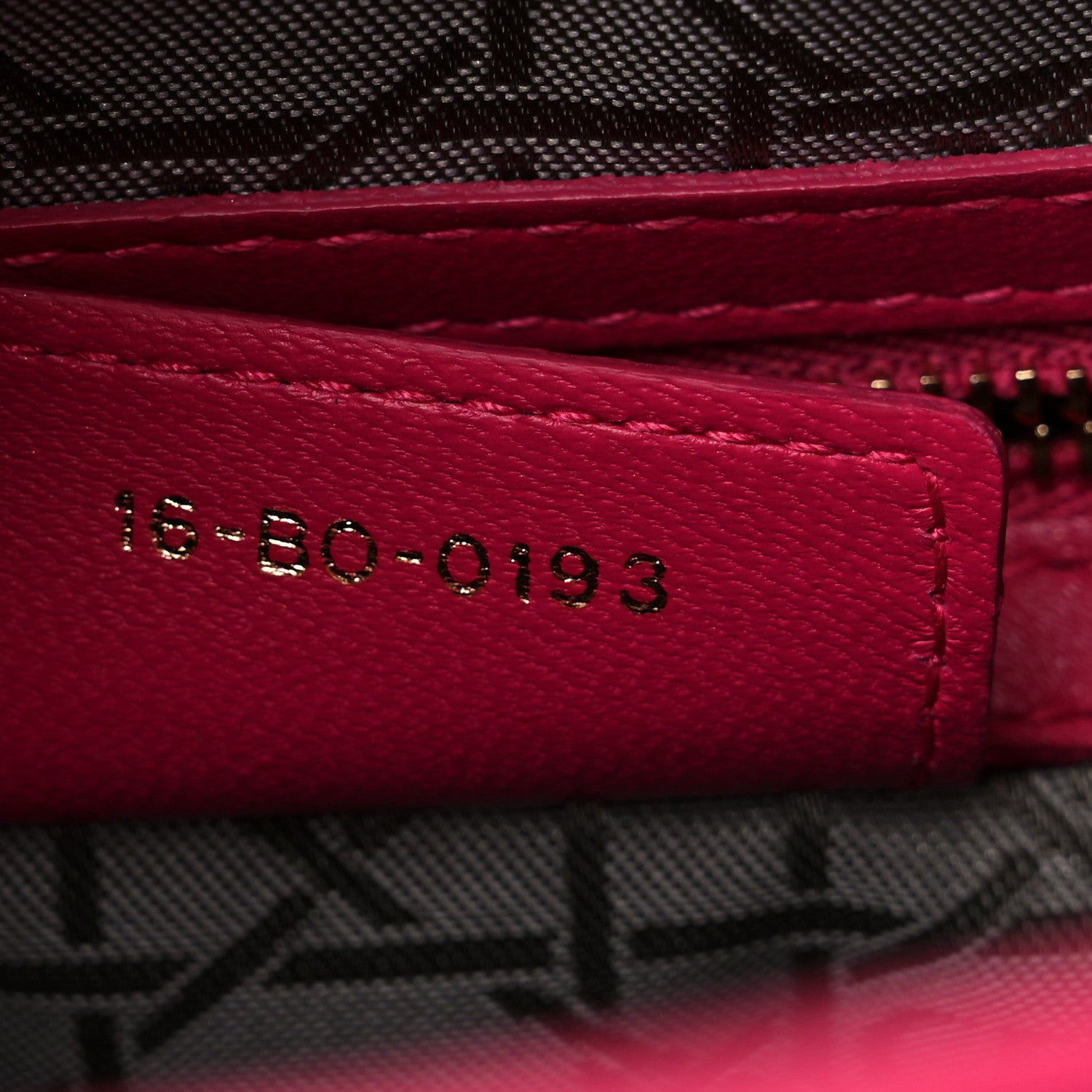Christian Dior Lambskin Cannage Large Lady Dior Fuchsia 7 of 13