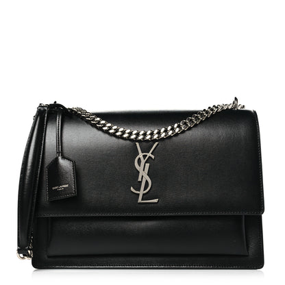 Saint Laurent Calfskin Large Monogram Sunset Black 1 of 10