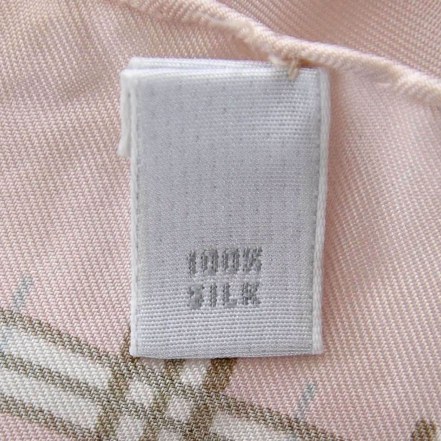 Burberry Silk Nova Check Teddy Bear Scarf Pink 7 of 8