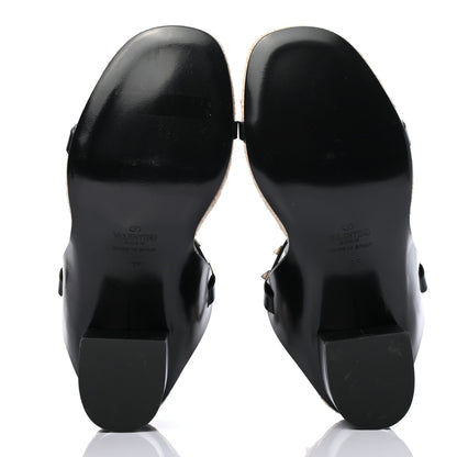 Valentino Garavani Calfskin Rockstud 60mm Sandals 36 Black 5 of 8