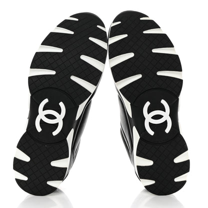 Chanel Calfskin CC Sneakers 40.5 Dark Grey 5 of 8
