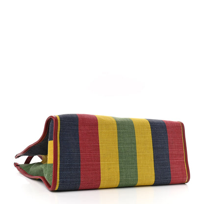 Gucci Canvas Marley Stripe Script Logo Large Gucci 100 Tote Bag Multicolor 4 of 10