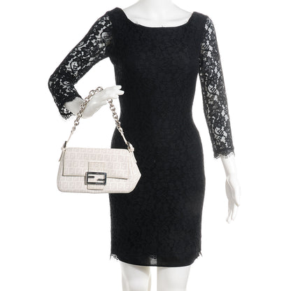 Fendi Zucchino Spalmati Forever Mini Mama Baguette White 2 of 9