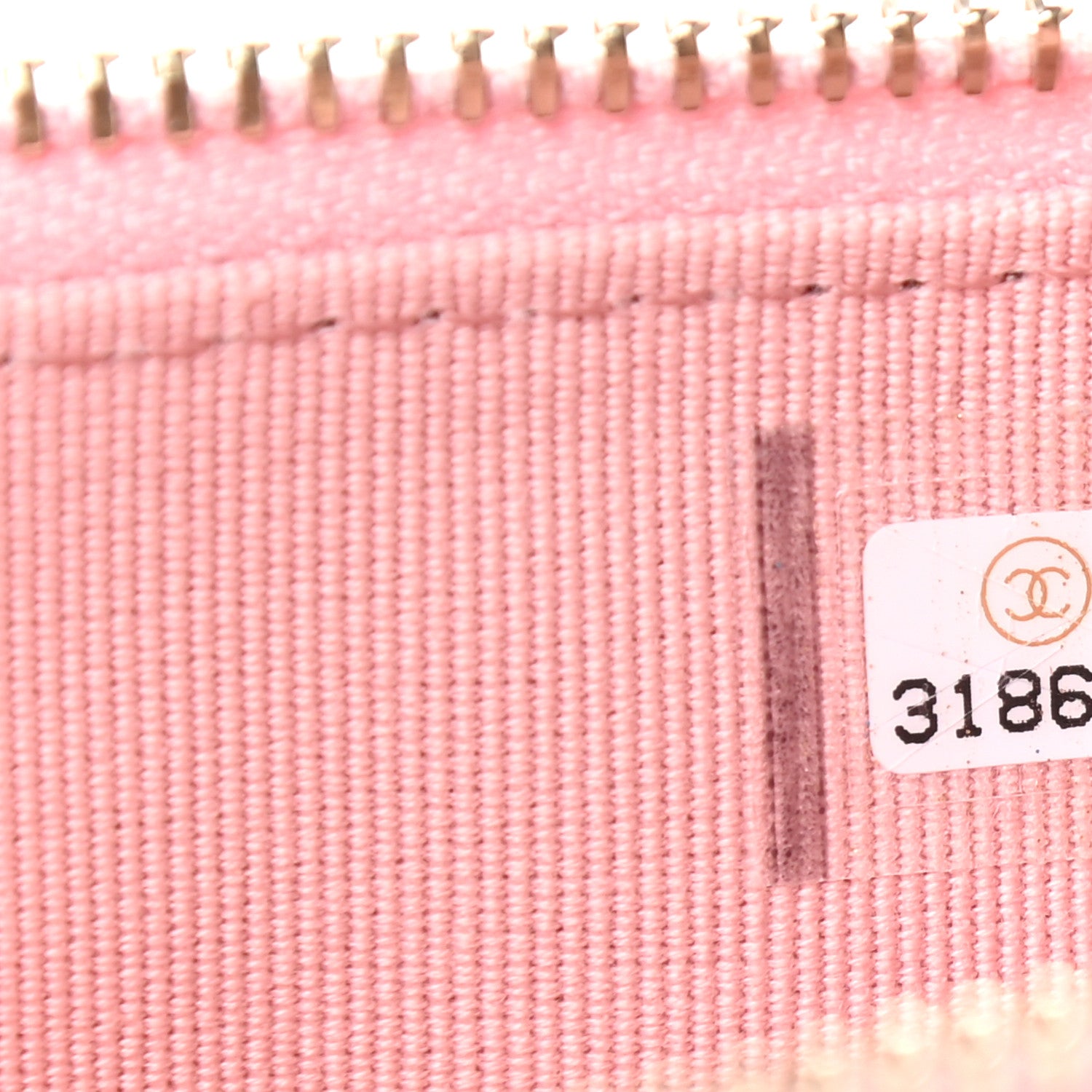 Chanel Caviar Quilted Flap Zip Card Holder Pink 7 of 7