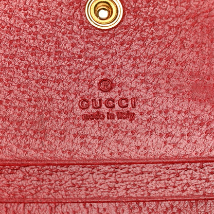 Gucci GG Supreme Monogram Flora Web Ophidia Card Case Red 6 of 7
