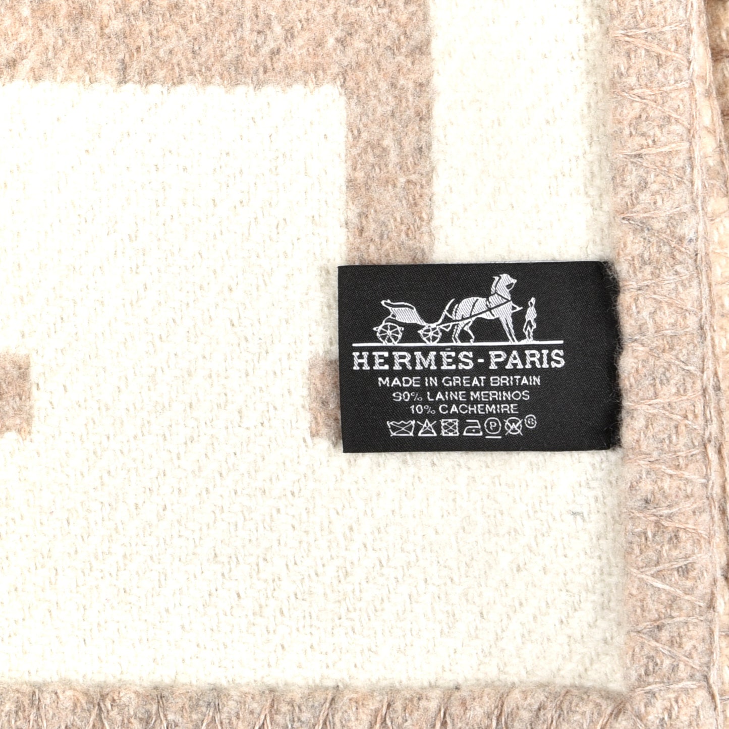 Wool Cashmere Avalon III Blanket Coco Camomille