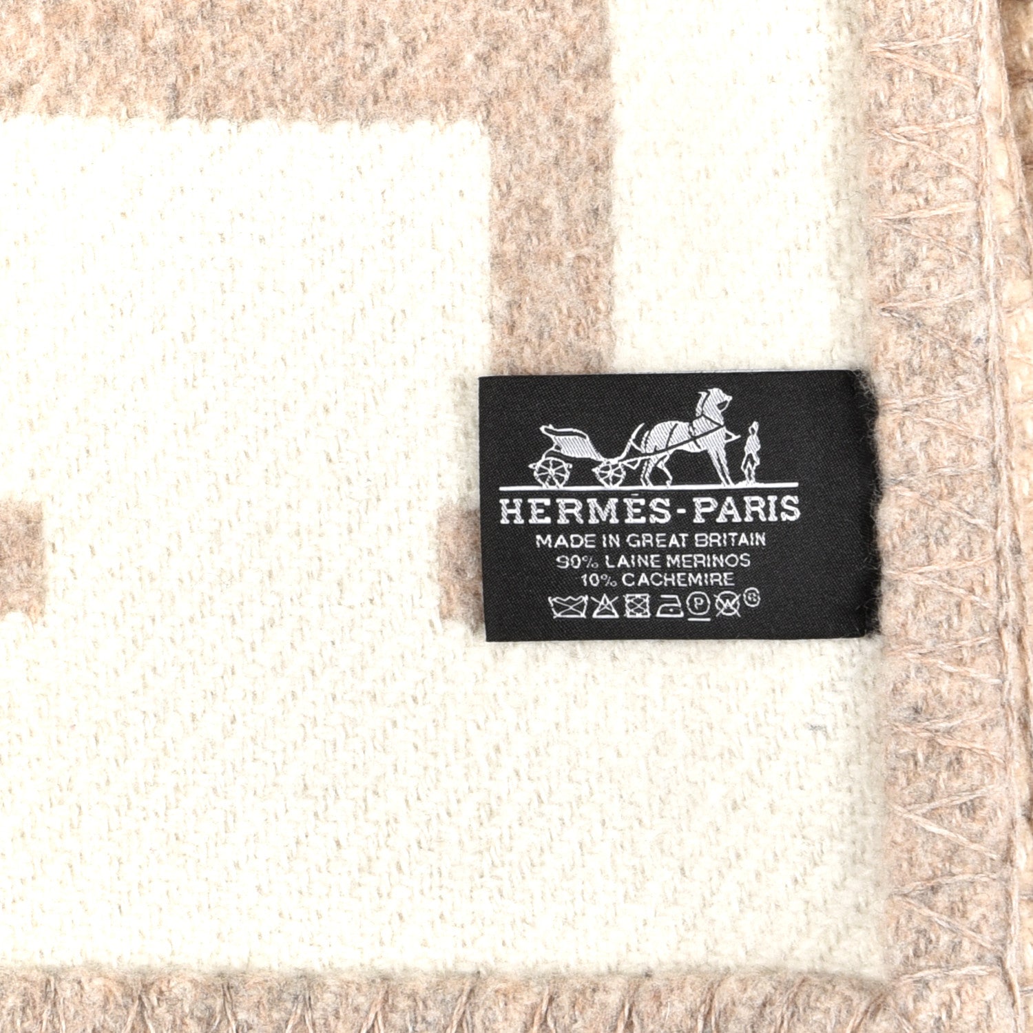 Hermes Wool Cashmere Avalon III Blanket Coco Camomille 3 of 3