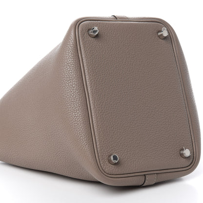 Hermes Taurillon Clemence Picotin Lock 18 PM Gris Asphalte 8 of 11