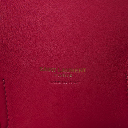 Saint Laurent Calfskin Small Sac De Jour Black Fuchsia 8 of 12