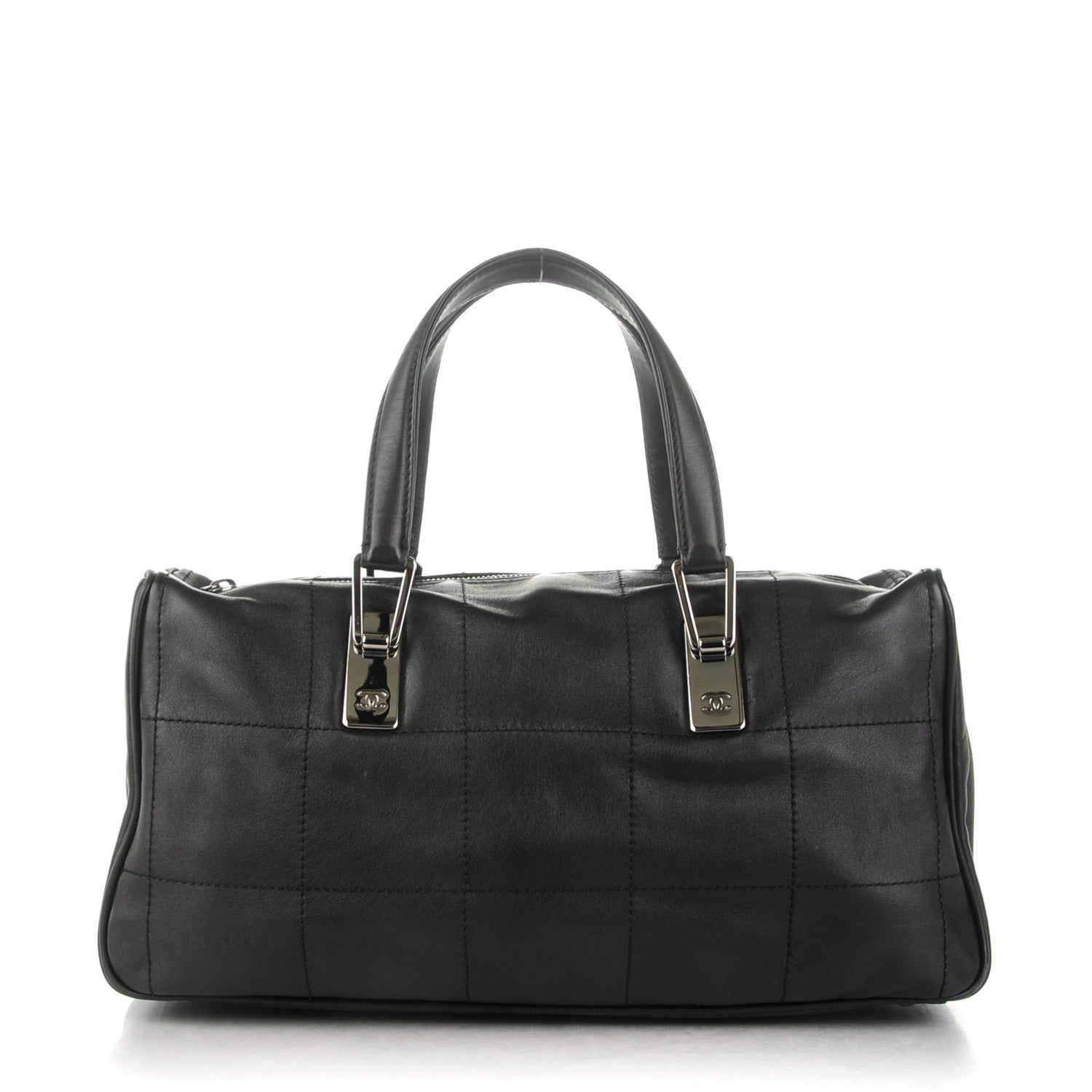 Chanel Lambskin Square Stitched Large Tote Black 1 of 6