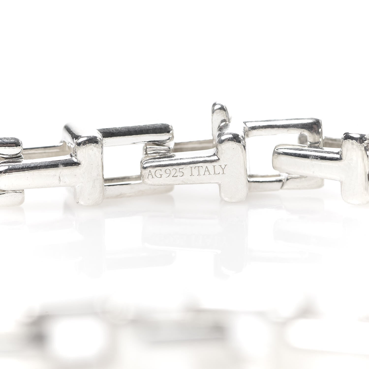 Tiffany Sterling Silver T Chain Bracelet 4 of 7