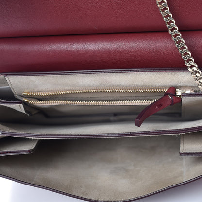 Chloe Calfskin Suede Medium Faye Shoulder Bag Plum Purple 5 of 8