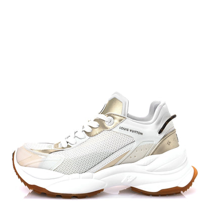 Louis Vuitton Monogram Calfskin Run 55 Sneakers 37.5 White 1 of 9