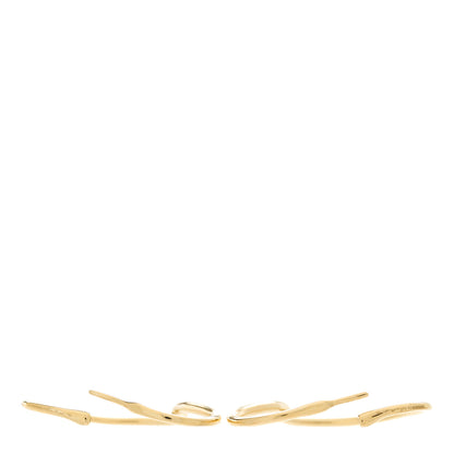 Tiffany 18K Yellow Gold Medium Elsa Peretti Open Heart Hoop Earrings 4 of 5