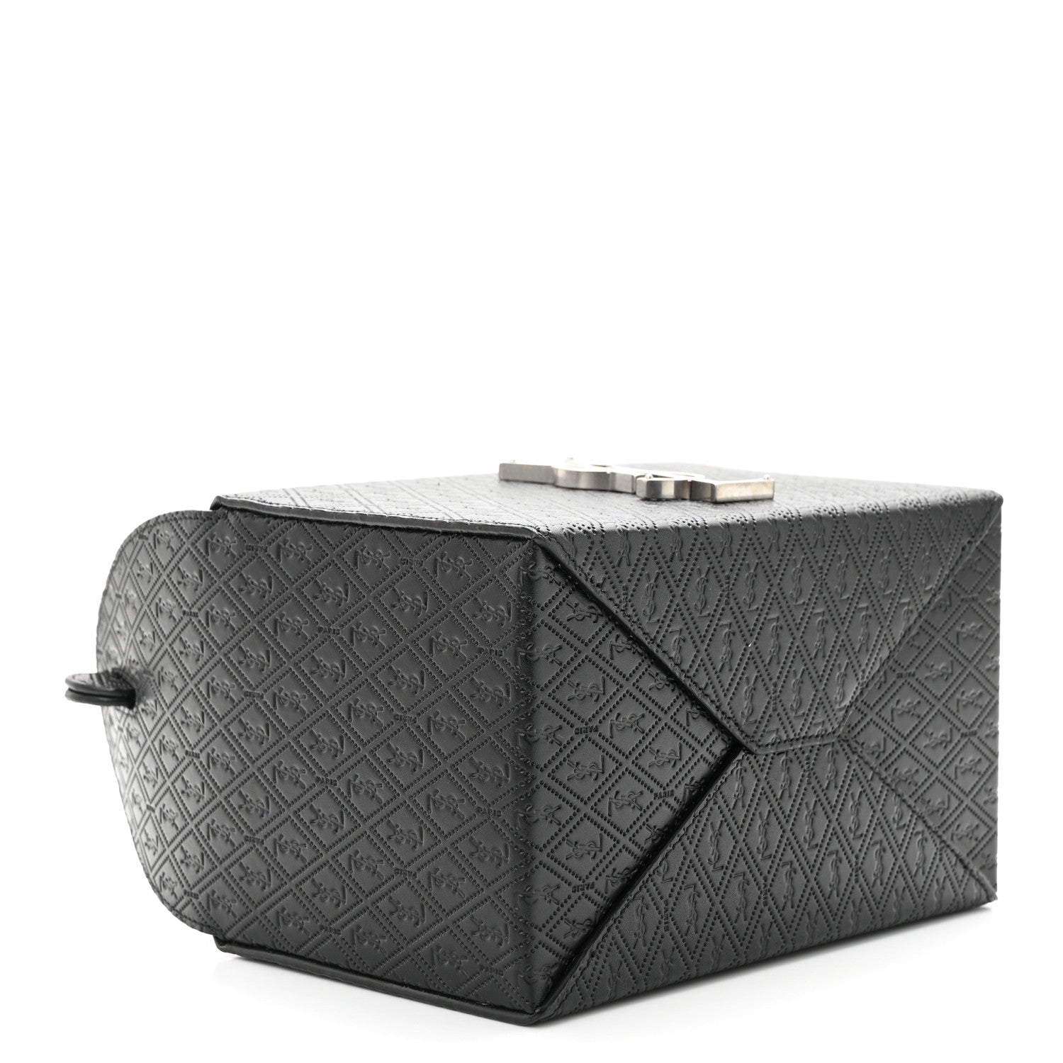 Saint Laurent Calfskin Monogram Take Away Box Black 4 of 11