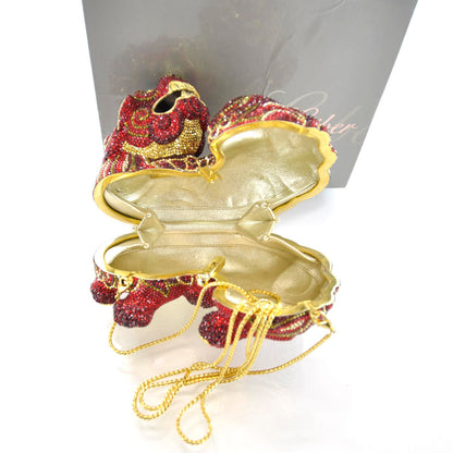 Judith Leiber Swarovski Crystal Ming Dragon Minaudiere Clutch 17 of 22