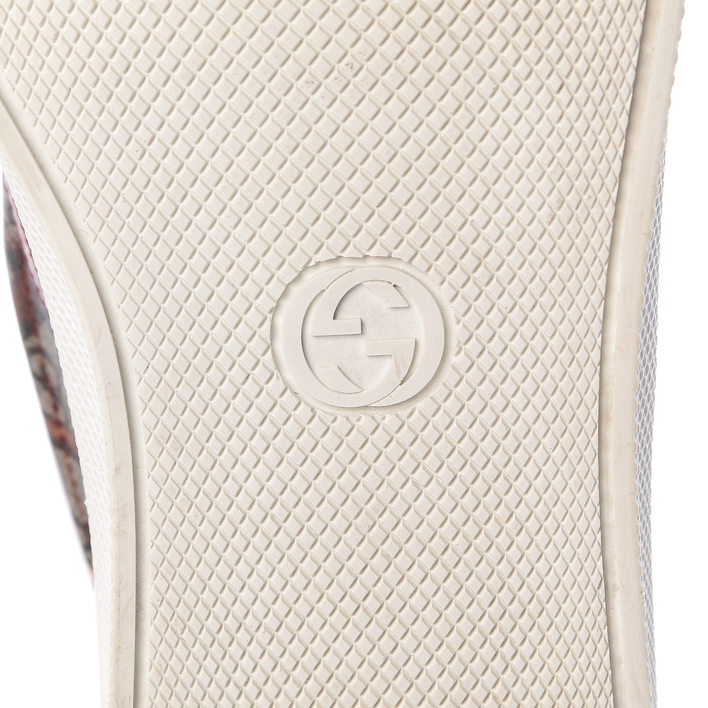GG Supreme Monogram Tian Mens Dublin Slip On Sneakers 13 Beige Multicolor Red