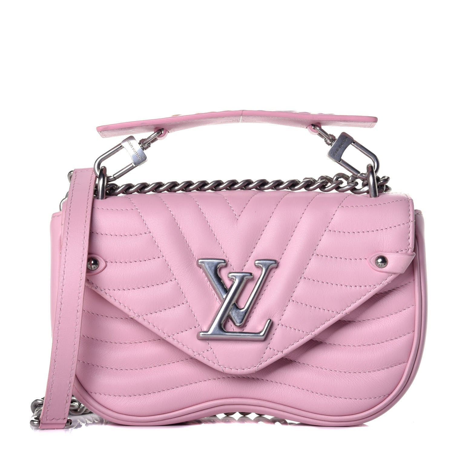 Louis Vuitton Calfskin New Wave Chain MM Rose Clair 1 of 11