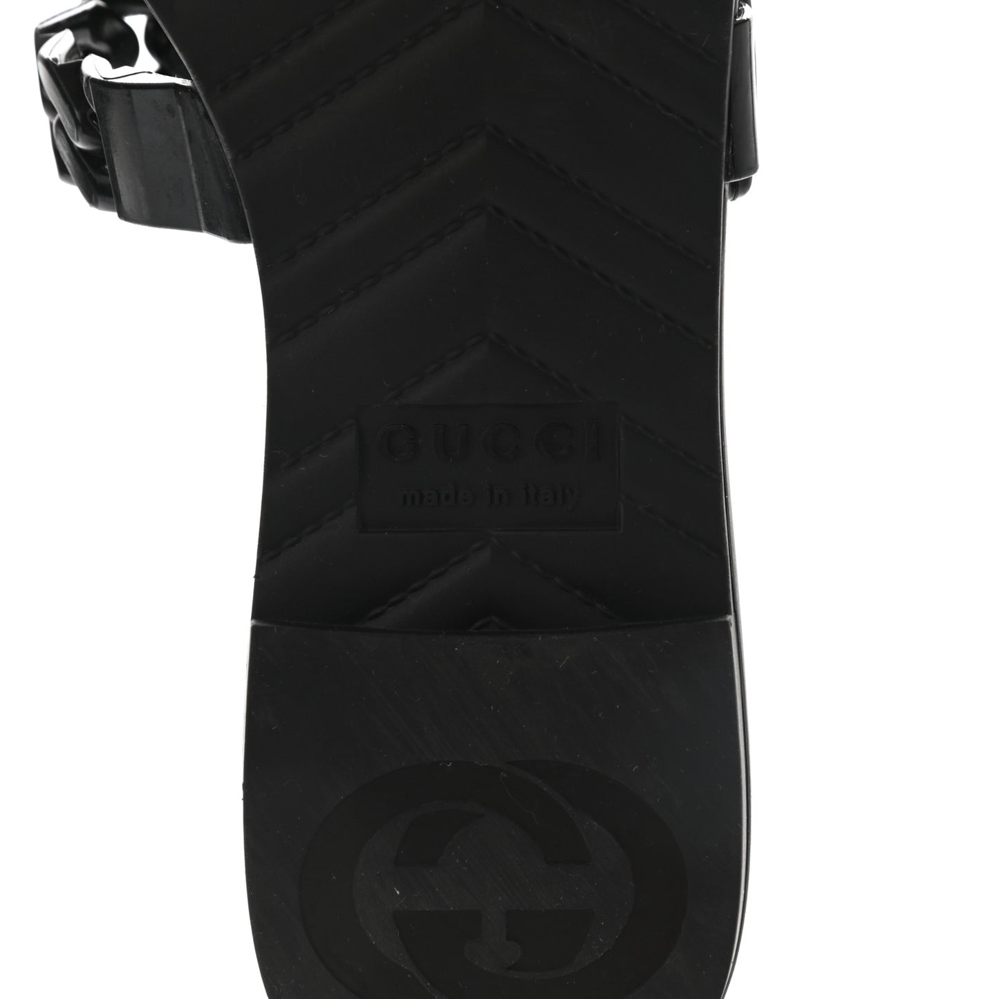 Rubber Womens Slide Sandals 37 Black