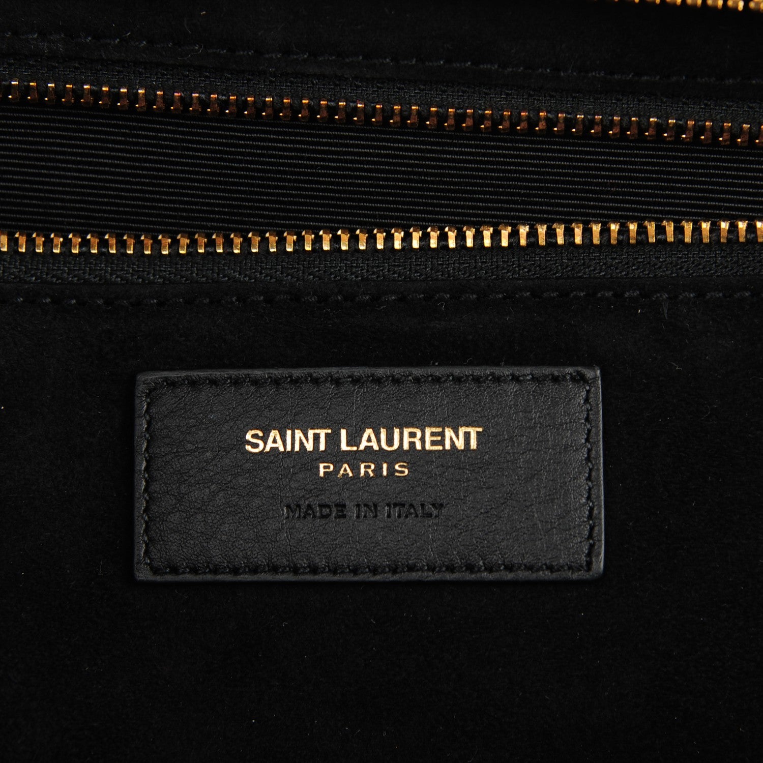 Saint Laurent Smooth Calfskin Medium Cabas Rive Gauche Black 6 of 7