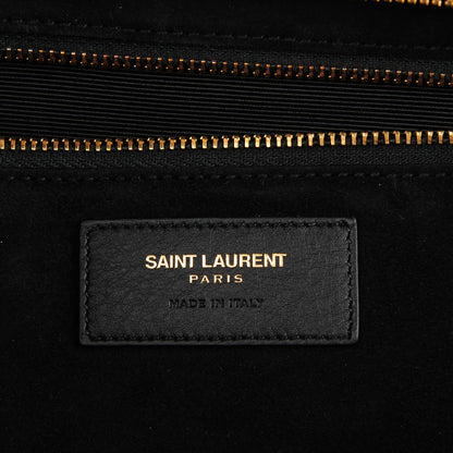 Saint Laurent Smooth Calfskin Medium Cabas Rive Gauche Black 6 of 7
