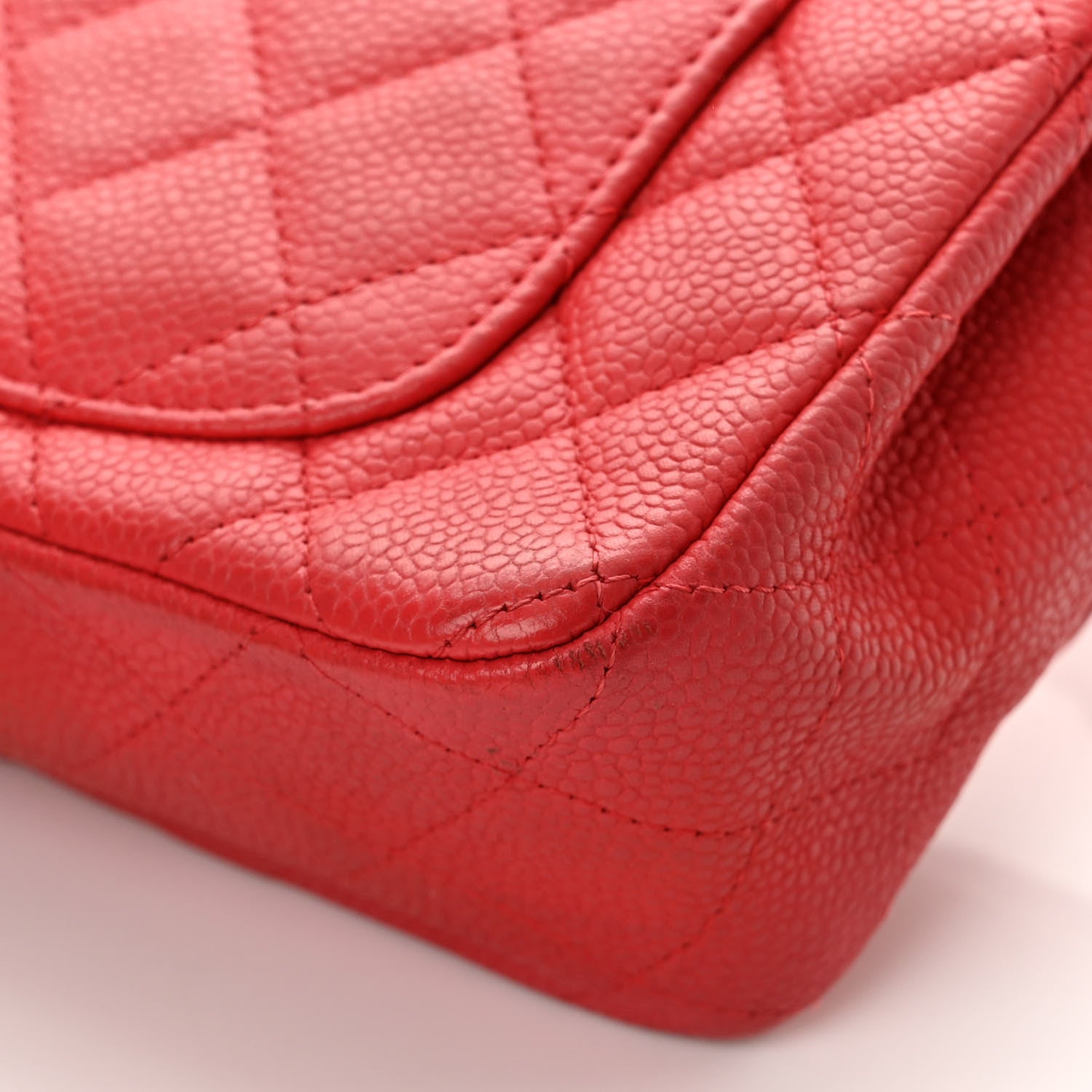 Chanel Iridescent Caviar Quilted Mini Rectangular Flap Dark Pink 11 of 16