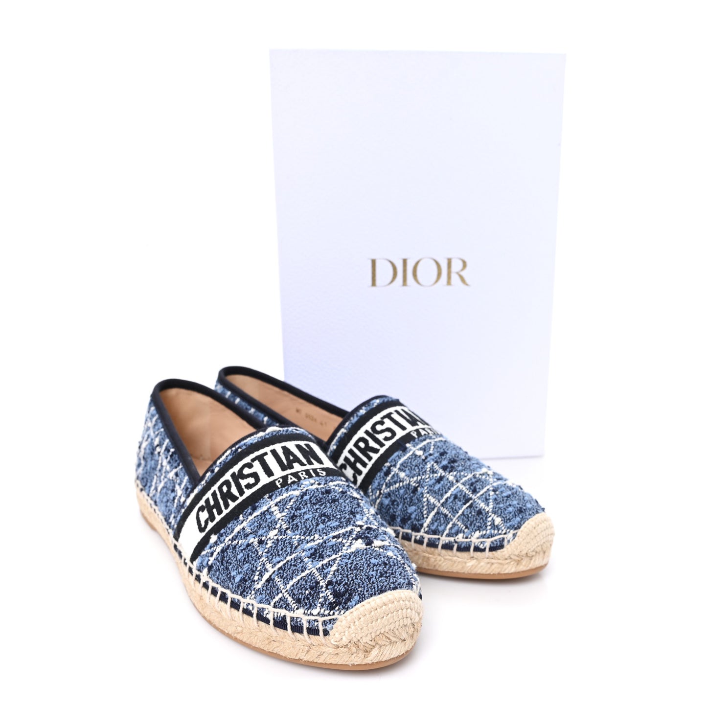 Embroidered Toile De Jouy Granville Espadrille 41 Denim