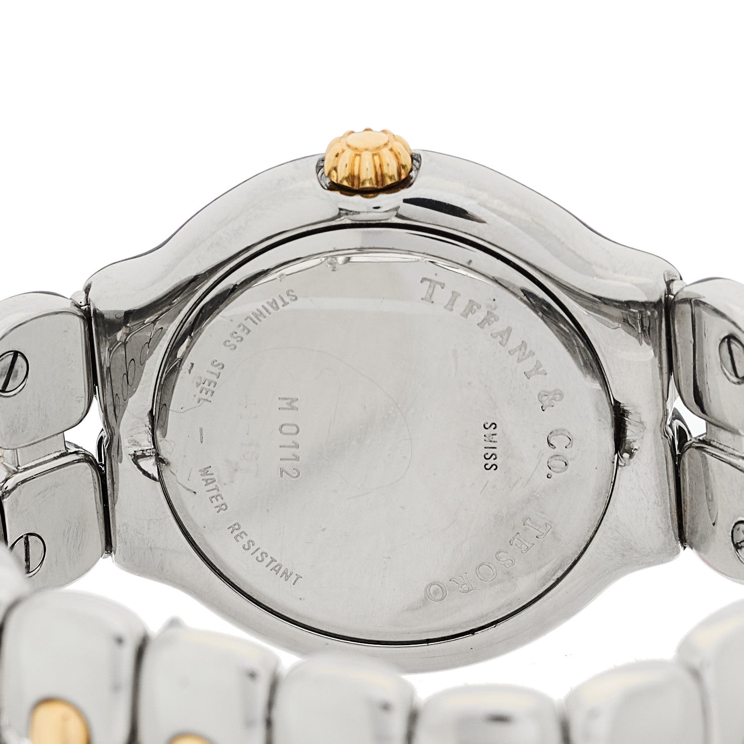Tiffany Stainless Steel 18K Yellow Gold 34mm Tesoro Quartz Watch 4 of 4