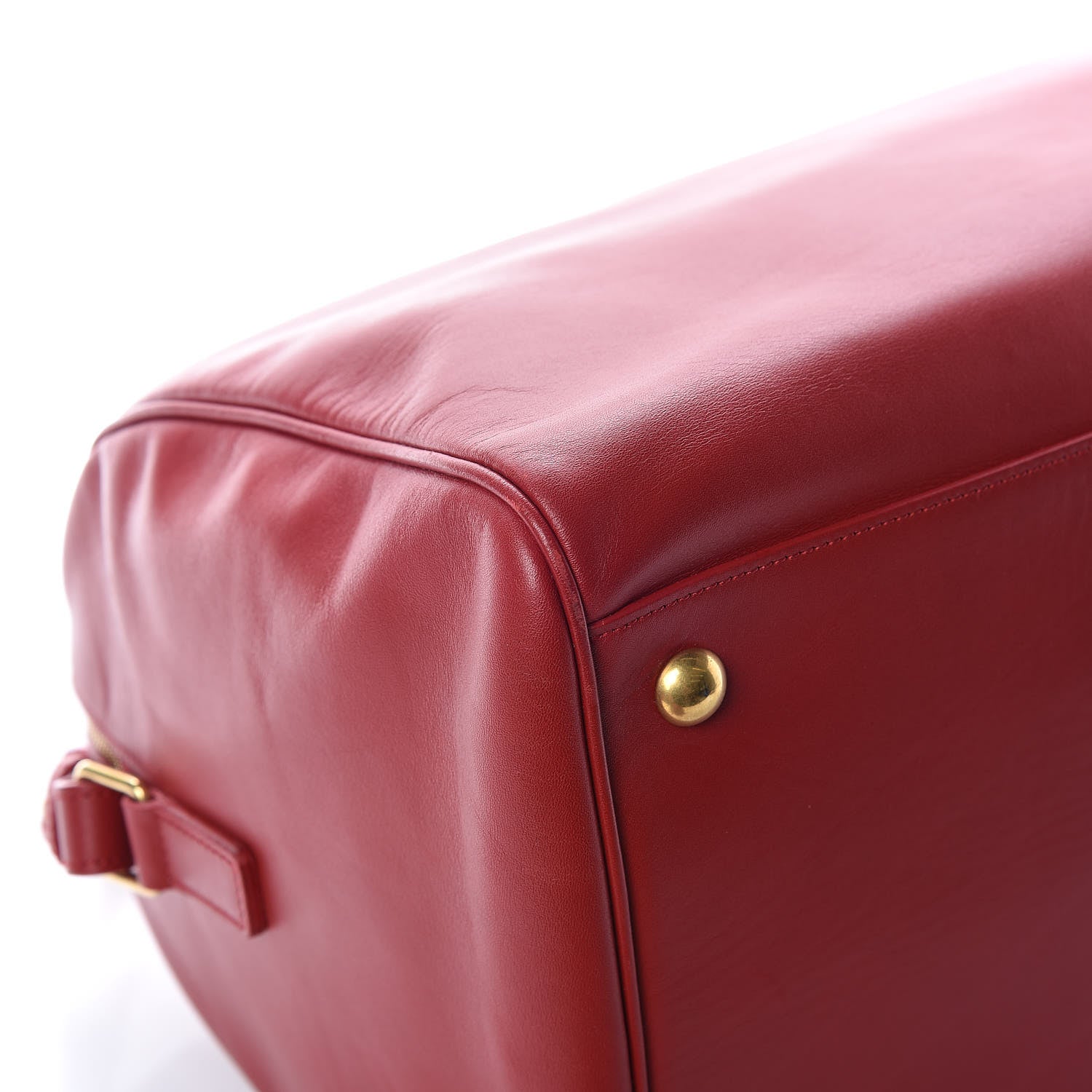 Saint Laurent Calfskin Classic Duffle 12 Red 13 of 14