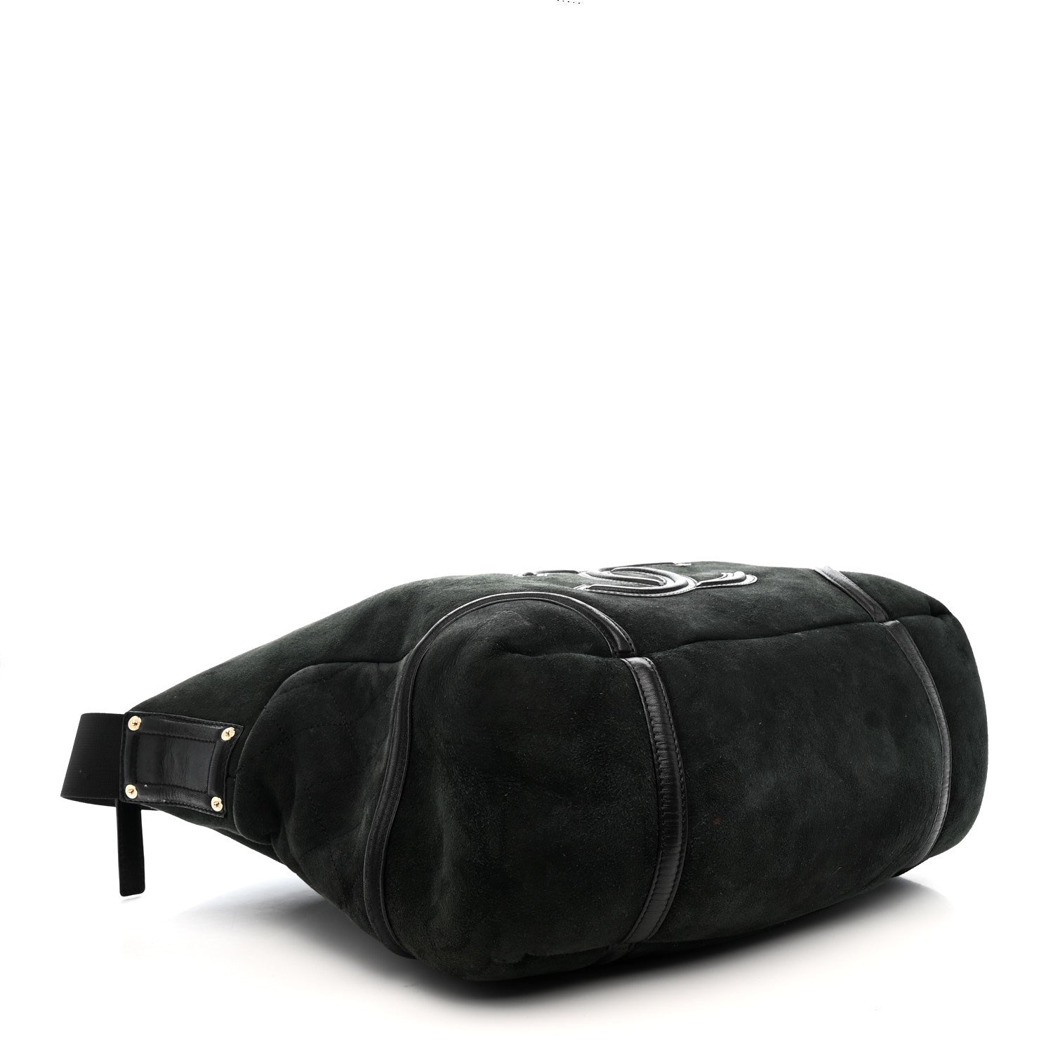 Chanel Suede Sparkling Winter Messenger Black 4 of 14