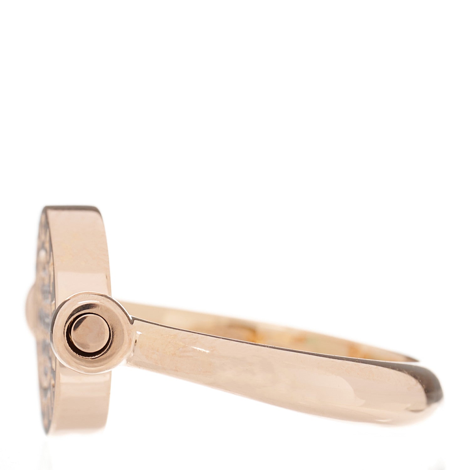 Bulgari 18K Rose Gold Diamond Mother of Pearl BVLGARI BVLGARI Ring 50 5.25 3 of 8
