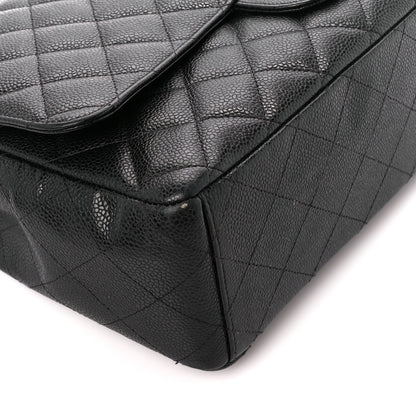 Chanel Caviar Quilted Maxi Double Flap Black 10 of 11