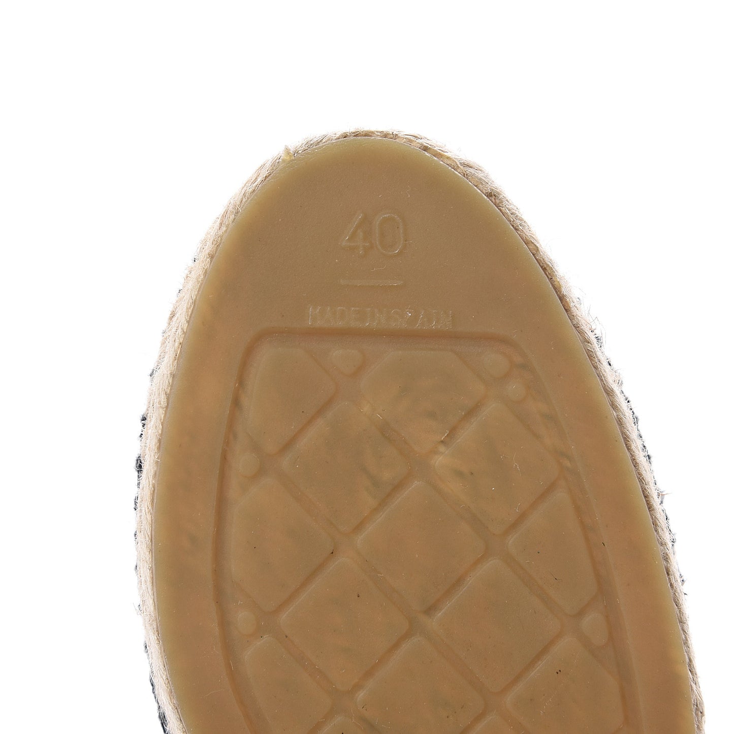 Lambskin Quilted CC Espadrilles 40 Black