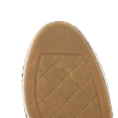 Chanel Lambskin Quilted CC Espadrilles 40 Black 8 of 10