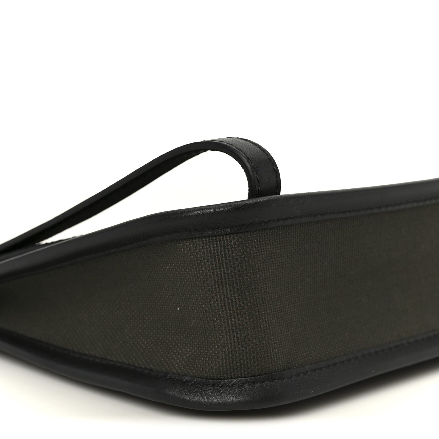 Canvas 1927 Signature Wristlet Clutch Khaki Black