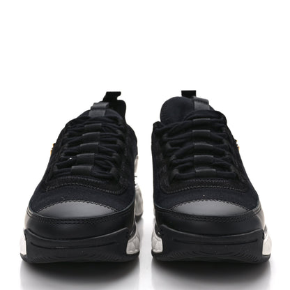 Chanel Velvet Calfskin Mixed Fibers CC Sneakers 36 Black 2 of 9