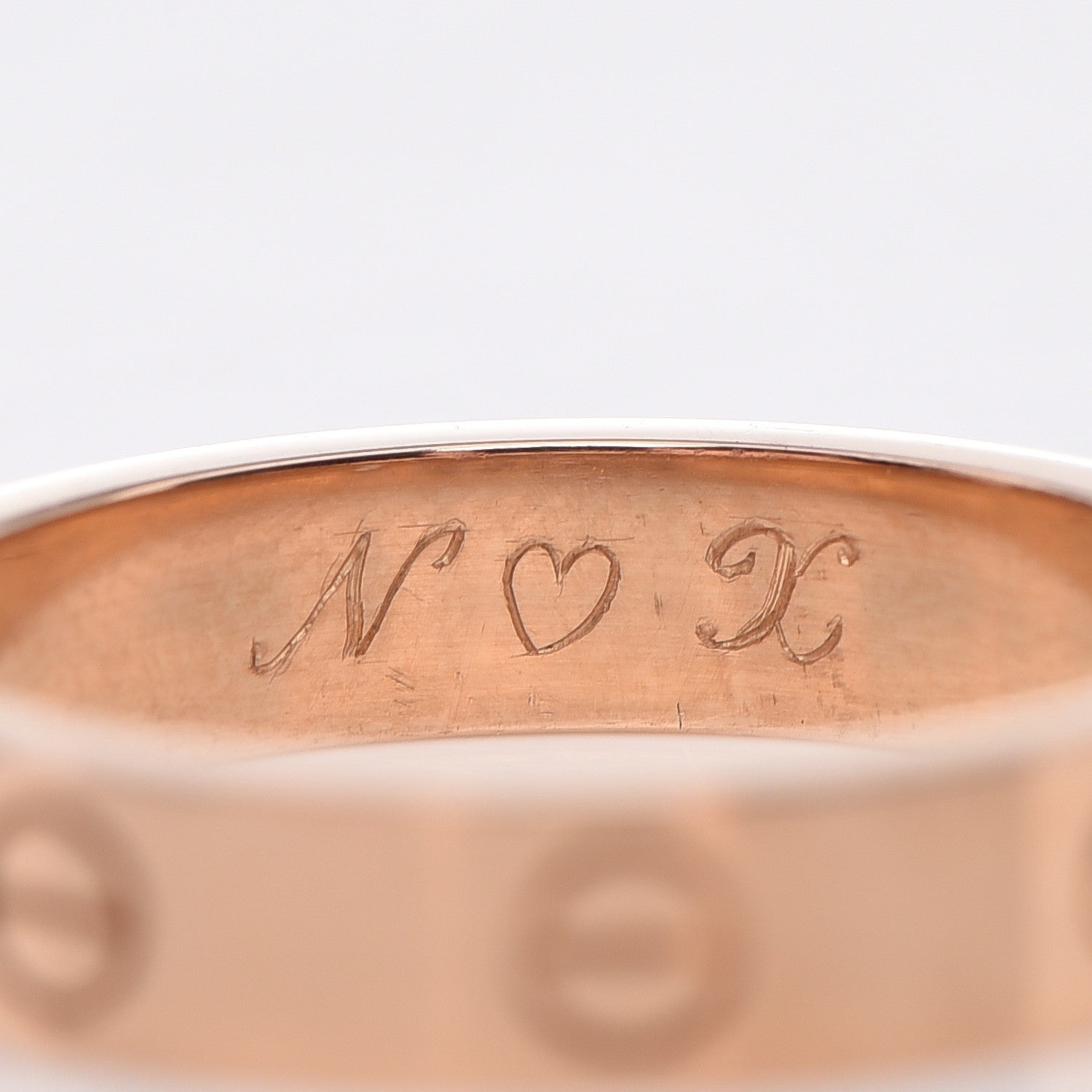 Cartier 18K Pink Gold Diamond 4mm LOVE Ring 54 6.75 3 of 5