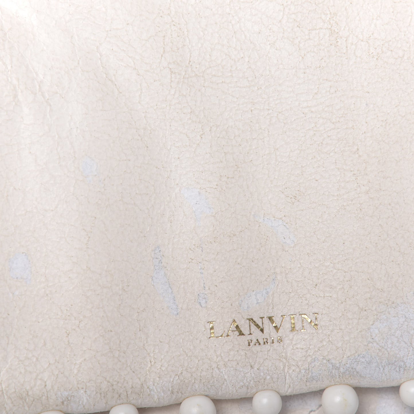 Lambskin Quilted Pearl Medium Sugar Flap Shoulder Bag White