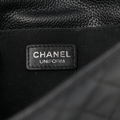 Chanel Grained Calfskin Quilted 2.55 Reissue Flap Belt Bag Clutch Black 5 of 10