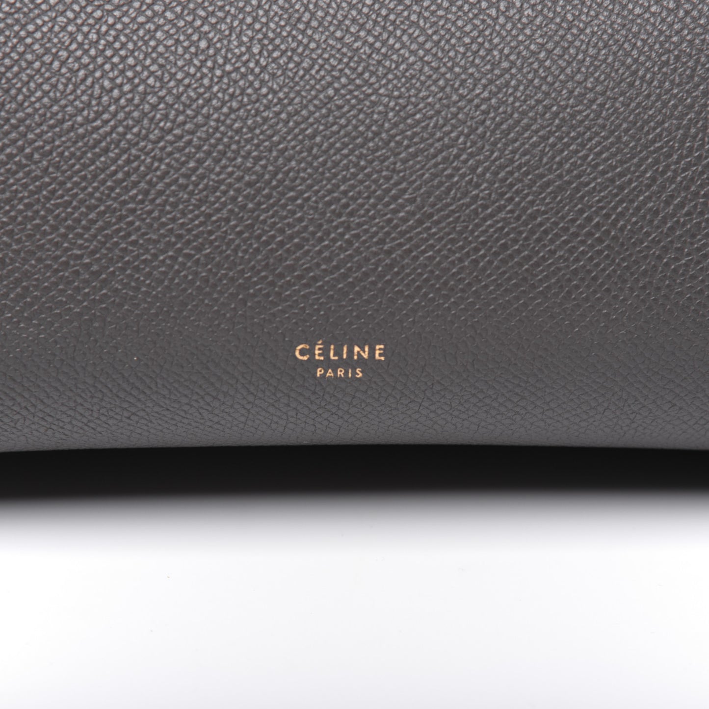 Grained Calfskin Mini Belt Bag Grey